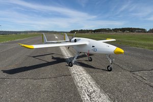 A drone on an airfield.